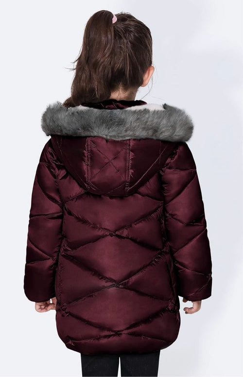 Abrigo Invierno Niña Sherpa Talla 11-12 años