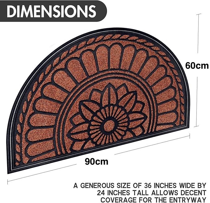 Alfombra Semicircular 60*90cm