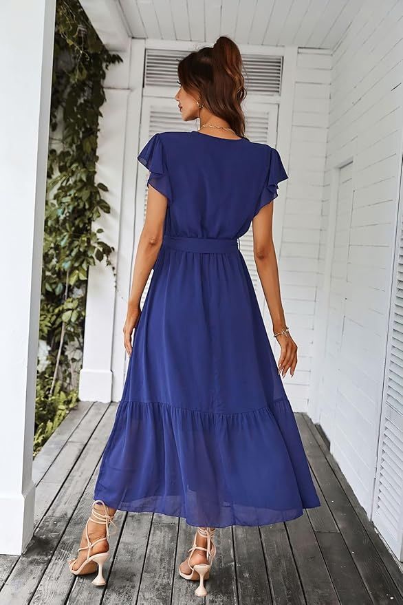 Vestido de Verano Boho Floral con Volantes Talla M