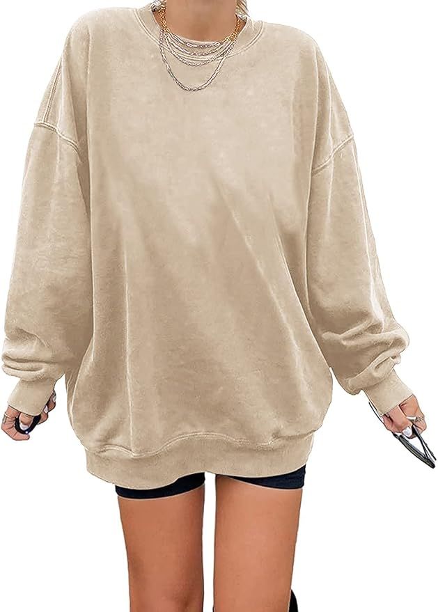 Sudadera Oversize Beige Talla XXL