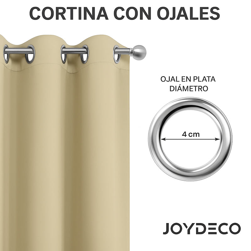 Cortinas Opacas Térmicas PONY DANCE 2*140*245cm