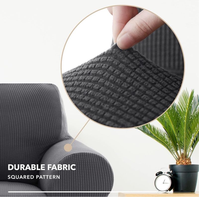 Funda Sofá 3 Plazas Gris 180-235cm