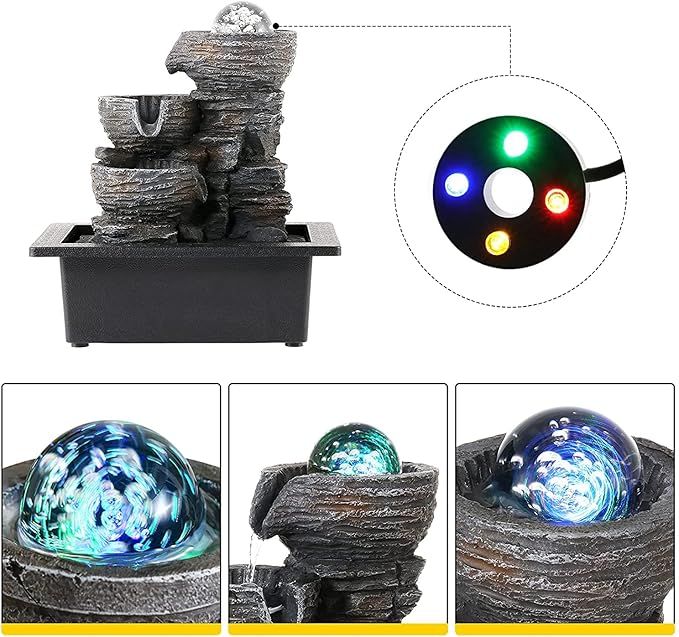 Fuente de Agua LED para Decoración