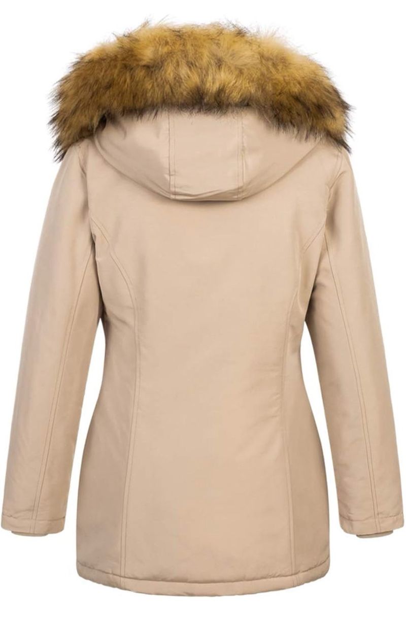 Parka de Invierno Elara Piel Sintética talla M
