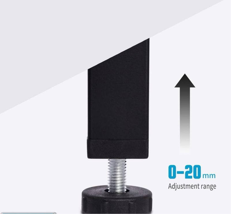6 Patas de cama ajustables - 35 cm