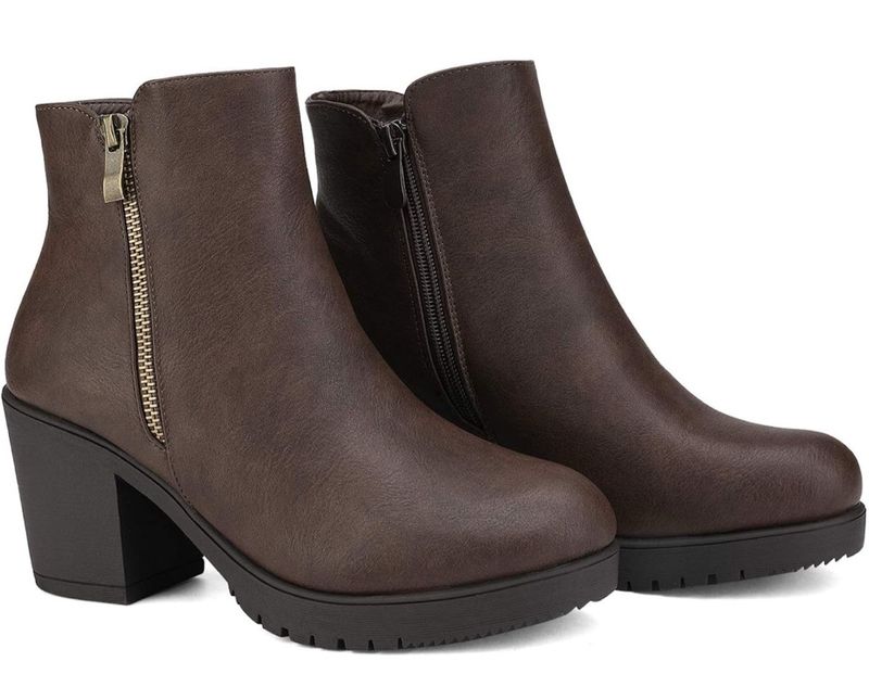 Botines Chelsea de Tacón Ancho para Mujer