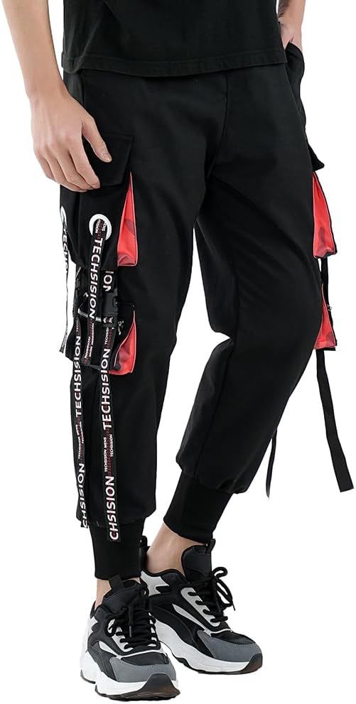 Pantalones Cargo TECHSISION Hombre Negros 3XL