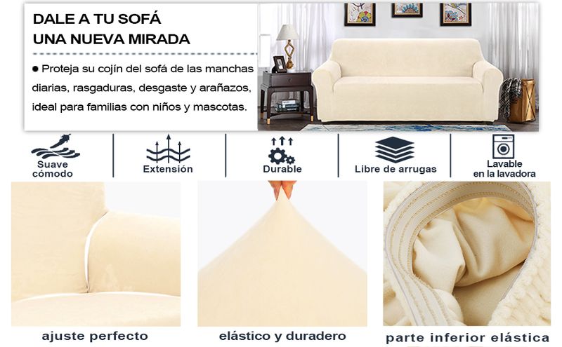 Funda Sofá 1 Plaza Terciopelo