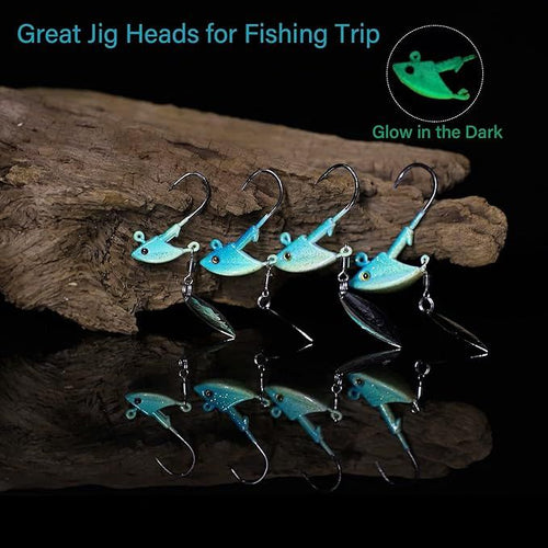 10 Cabezas de Jig Underspin Dovesun 7g