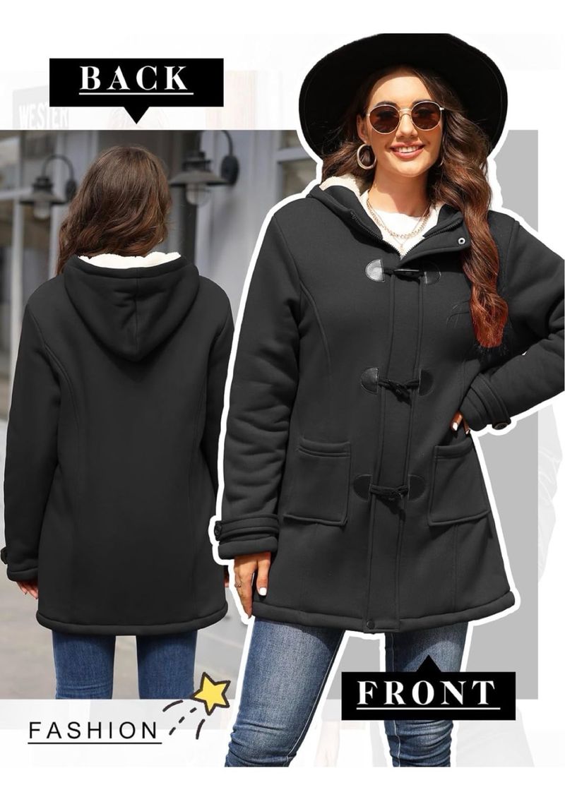 Abrigo Mujer Invierno Elegante Talla L