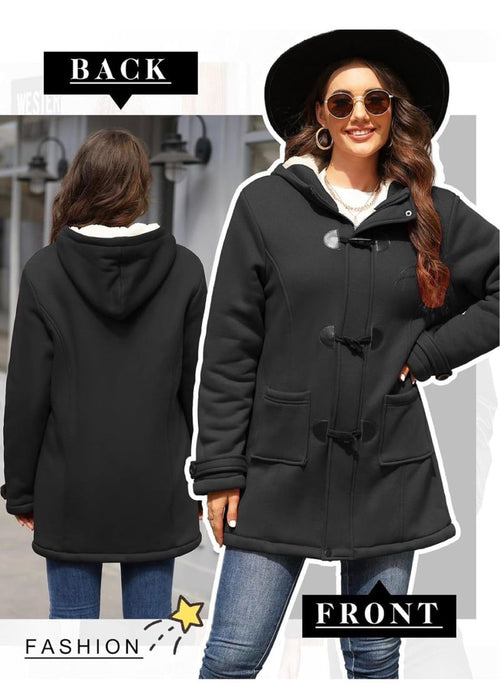 Abrigo Mujer Invierno Elegante Talla L
