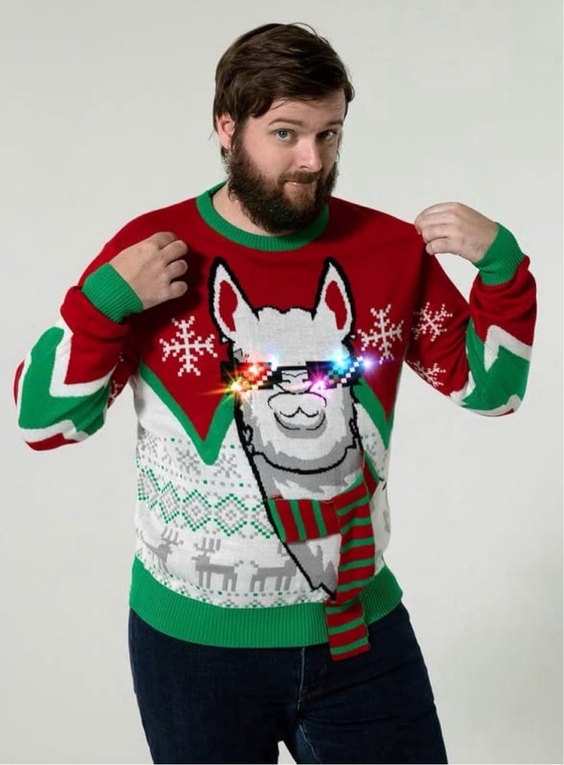 Suéter Navideño LED Unisex Talla XXL