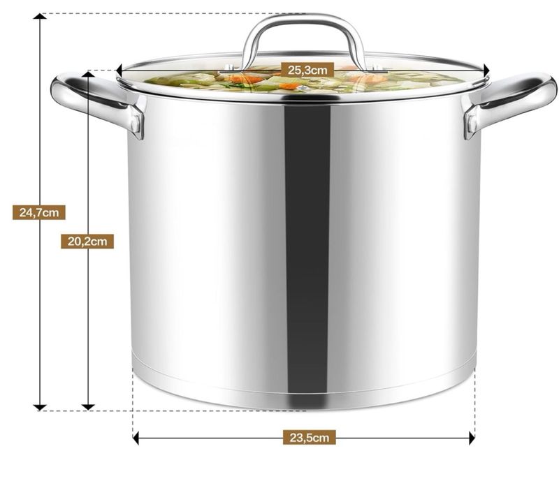 Olla Joyfair 9,5 litros Acero Inox