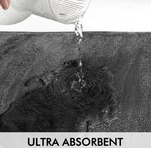 Alfombra de Baño Antideslizante Negra 70*120cm