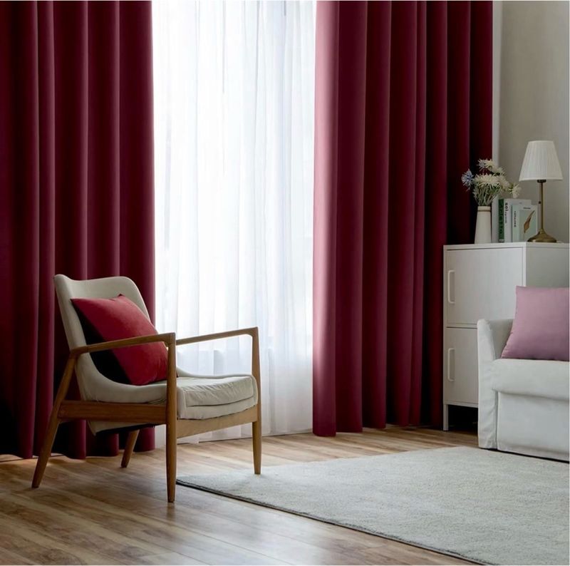 Cortinas Opacas Burdeos 140*245cm