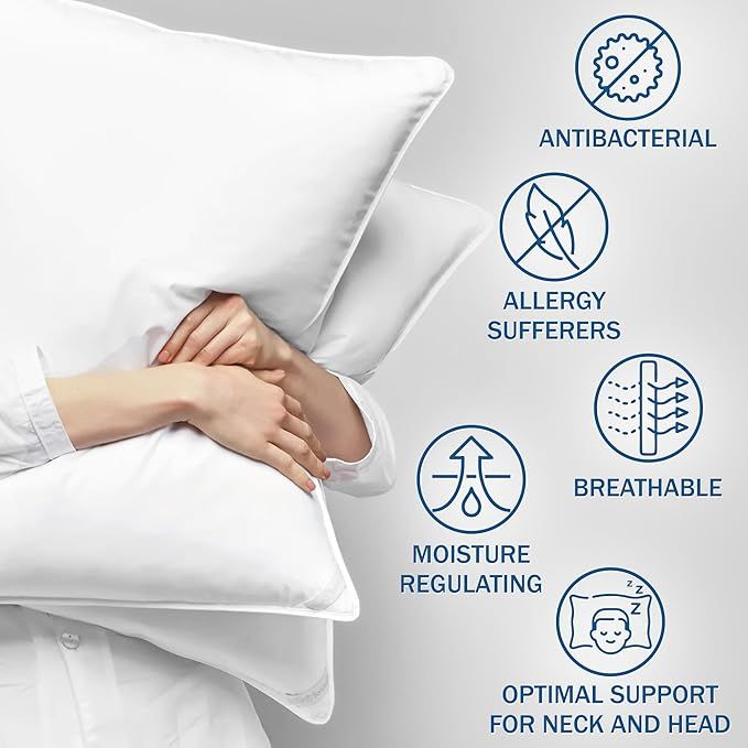 Relleno de Almohada 80x80 Hipoalergénico y Lavable