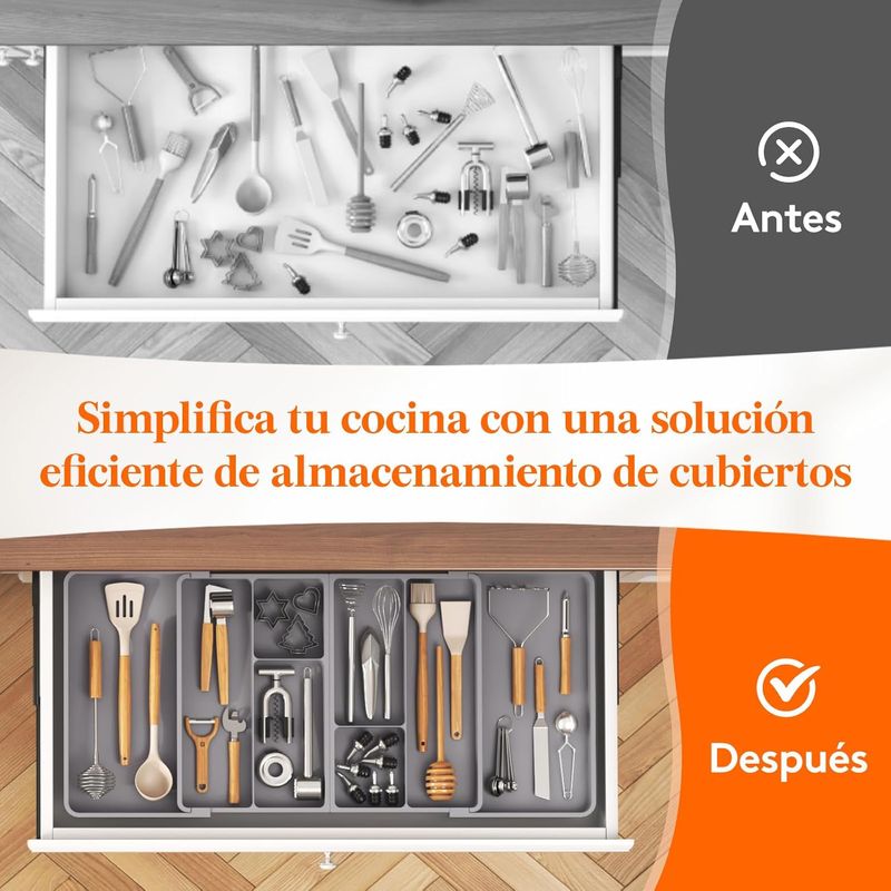 Organizador de Utensilios Gris