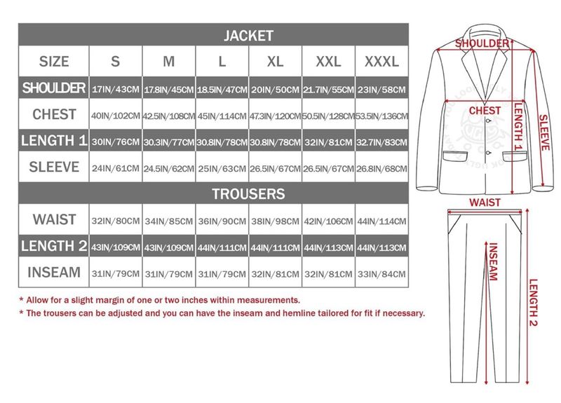 Traje de fiesta masculino, corte normal, talla M
