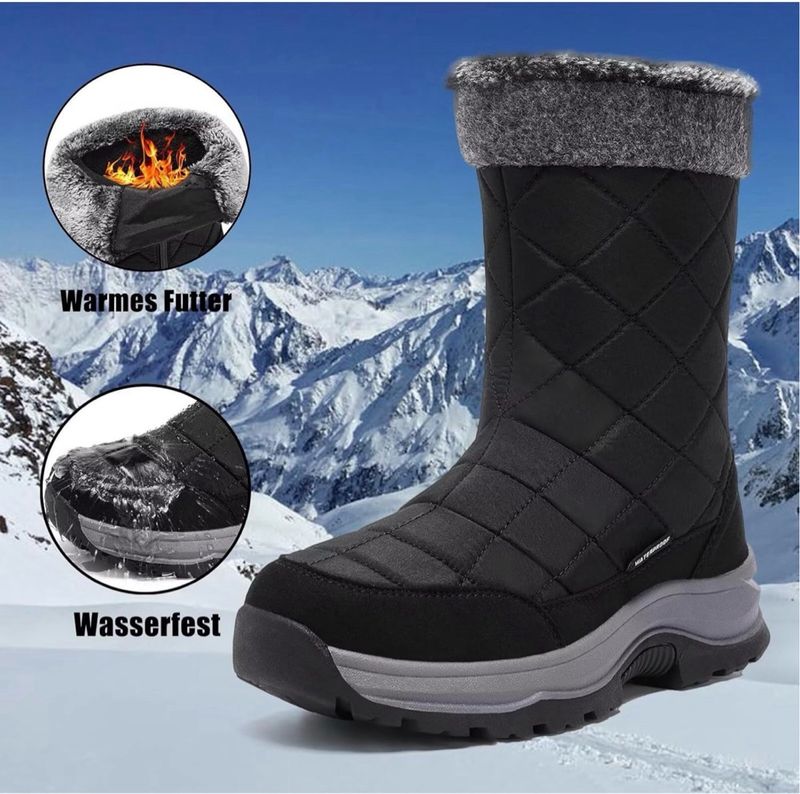Botas de invierno Tlola mujer negras y grises T.36