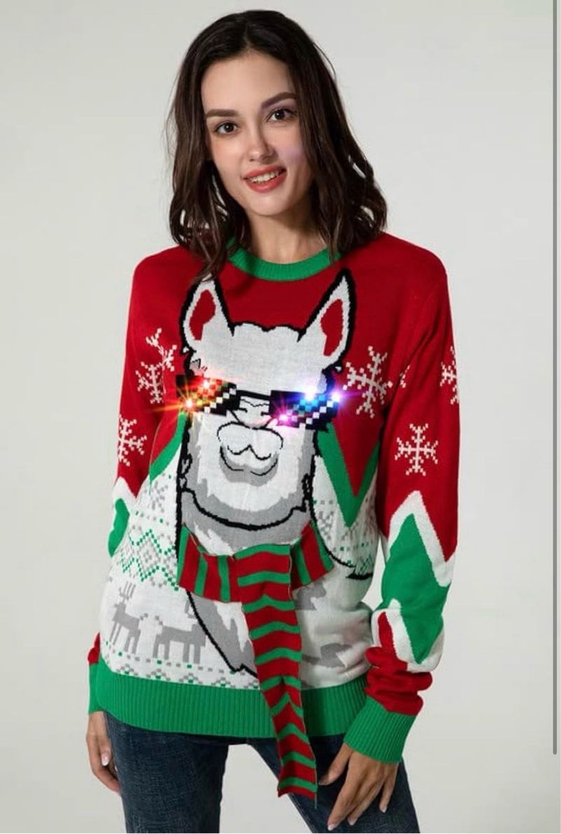 Suéter Navideño LED Unisex Talla XXL