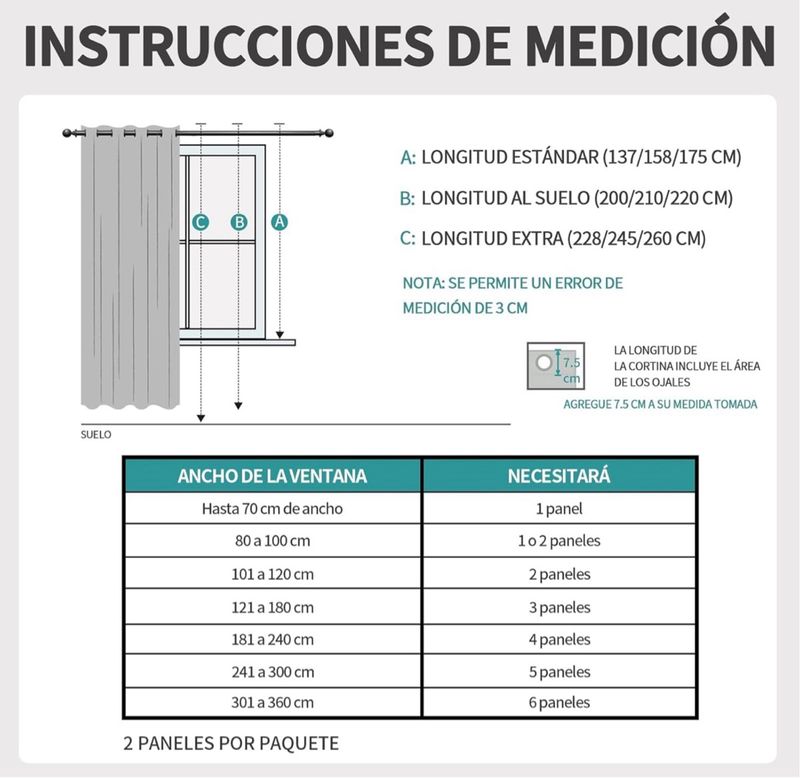 Cortinas Opacas Joydeco 117*183cm