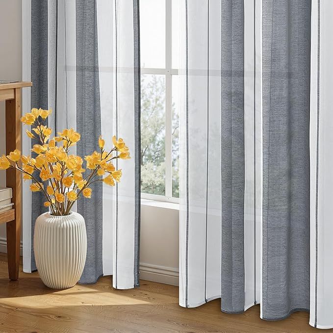 Cortinas Translucidas Modernas 2*140*215