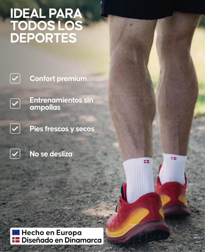 5 Calcetines Deportivos de Media Caña Talla 39/42