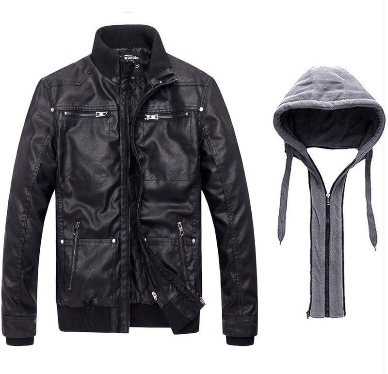 Chaqueta de Piel Sintética Talla L