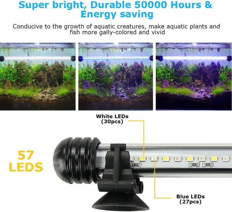 Lámpara LED Acuario Cristal/Plástico