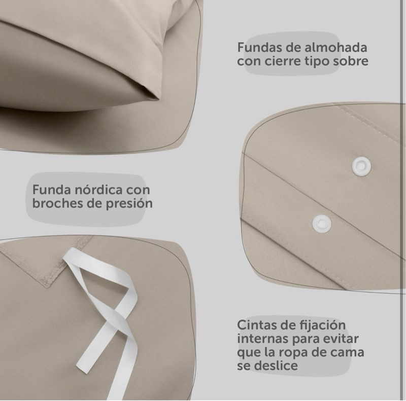 Juego de Cama Blumtal 200x200 cm + 2 Fundas
