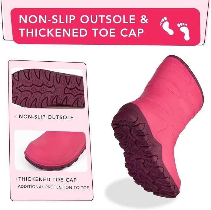 Botas de agua rosas talla 27
