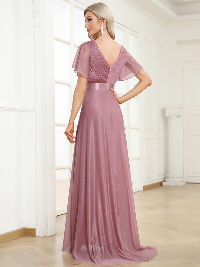 Elegante Vestido Largo A-línea de Ever-Pretty T.58