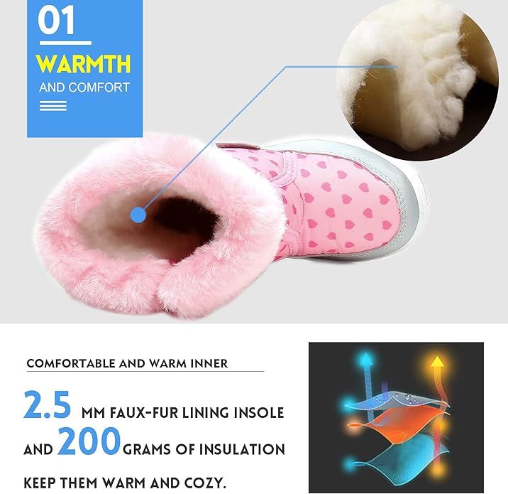 Botas de Nieve para Niñas Talla 28