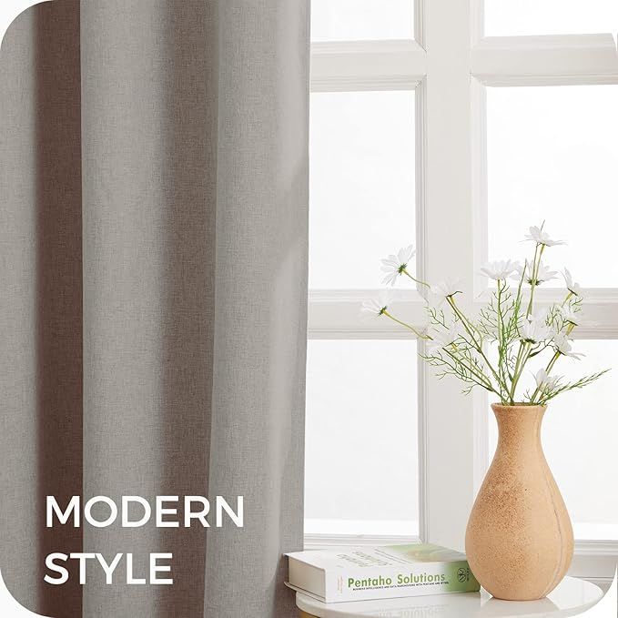 Cortinas Opacas Beige 2 Pzas