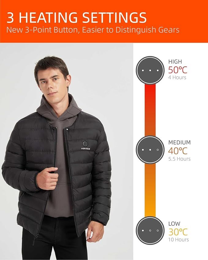 Chaqueta térmica unisex Talla M con batería