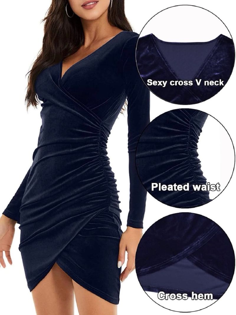 Vestido Azul Noche Mujer Talla L