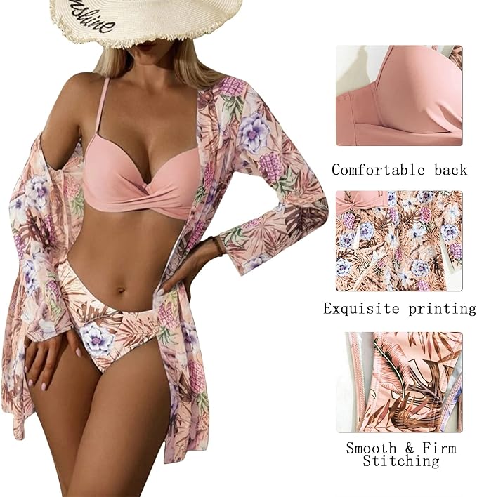 Bikini Blusa Bufanda Mujer Talla M