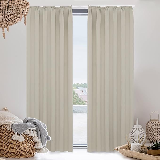 Cortinas Térmicas Beige 2*140*175cm