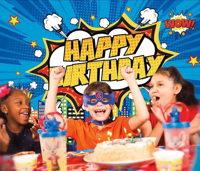 Telón de fondo Happy Birthday estilo cómic