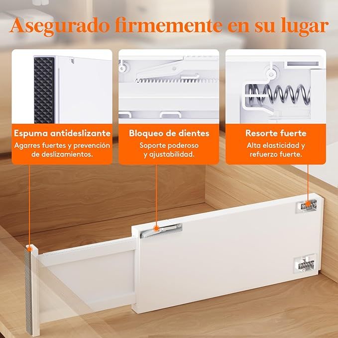 Divisores de Cajones Ajustables (4 unidades)