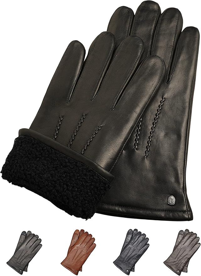 Guantes de piel AKAROA negros Talla XL