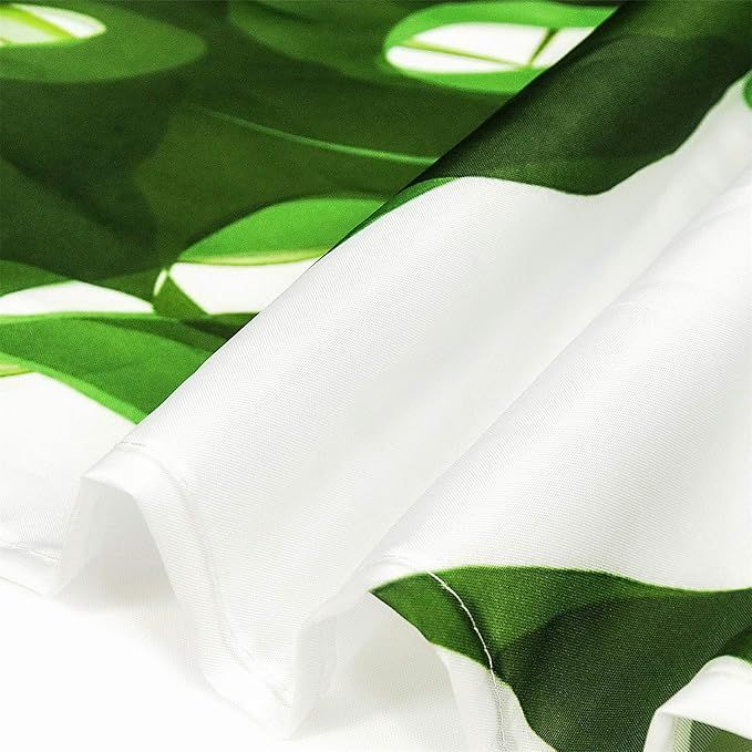 Cortina de Ducha Hojas de Palma Verde - 240x175cm