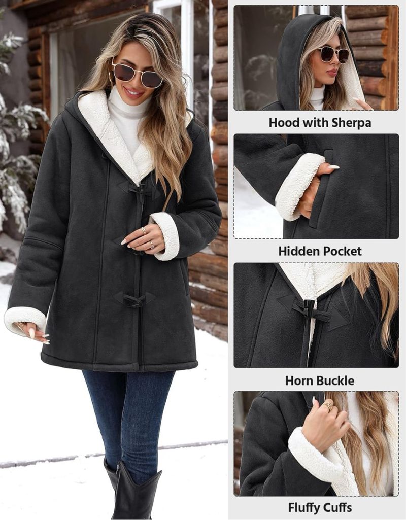 Abrigo Invierno Svanco Talla S Negro