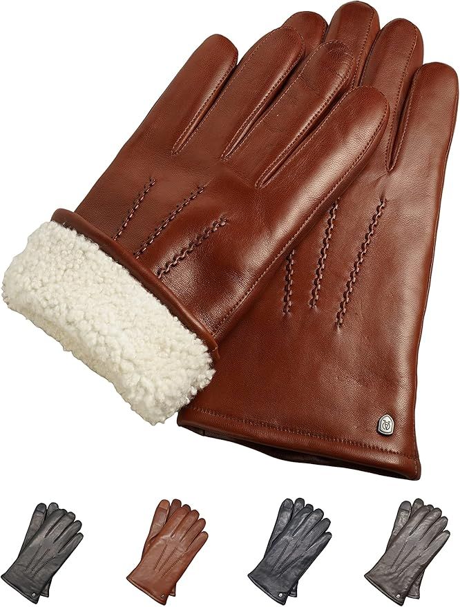 Guantes de Piel AKAROA Marrón Talla M