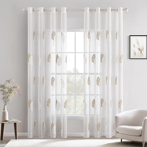 Cortinas Modernas Bordadas 2*140*245