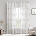 Cortinas Modernas Bordadas 2*140*245