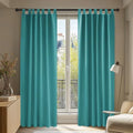 Cortinas Modernas Aislantes Turquesa 140x200 cm