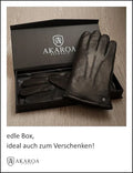 Guantes de piel AKAROA negros Talla XL