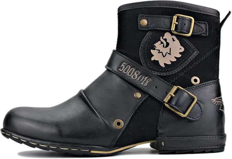 Botas Cuero OSSTONE para Motocicleta Talla 48