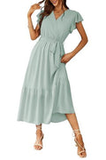 Vestido Largo Verde de Verano para Mujer Talla L